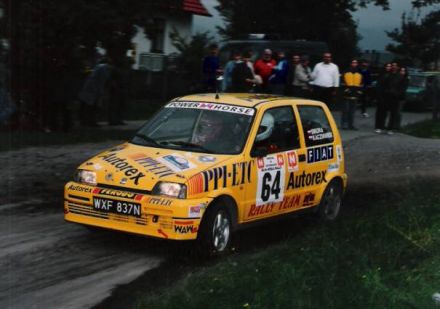 Jacek Sikora i Marek Kaczmarek - Fiat Cinquecento Sporting.